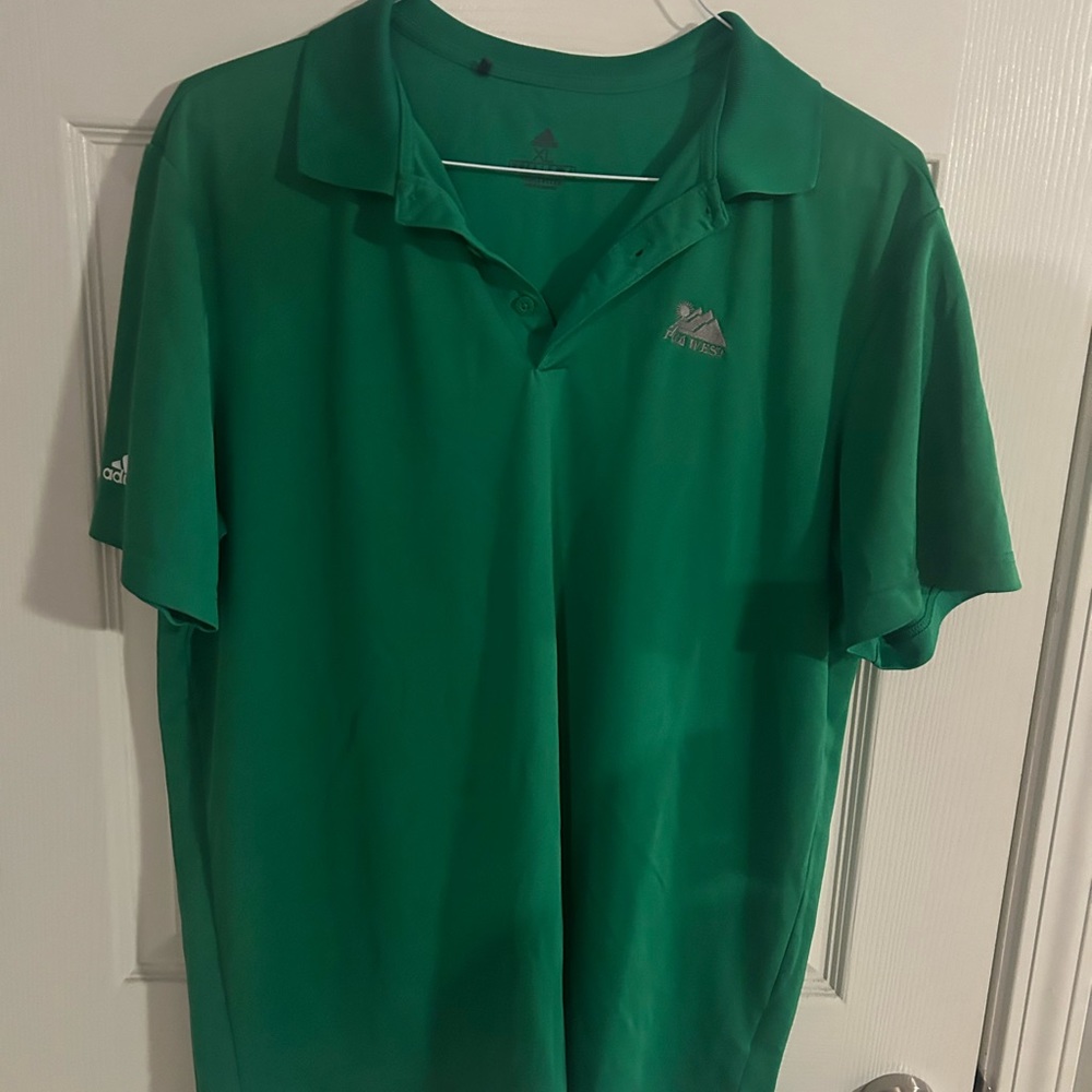 Mens Adidas golf shirt.